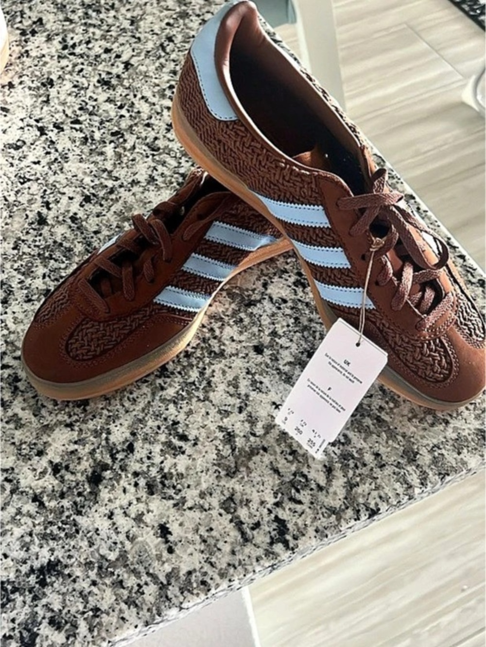 adidas Gazelle Indoor Cotton Weave Pack Brown Desert Sneakers